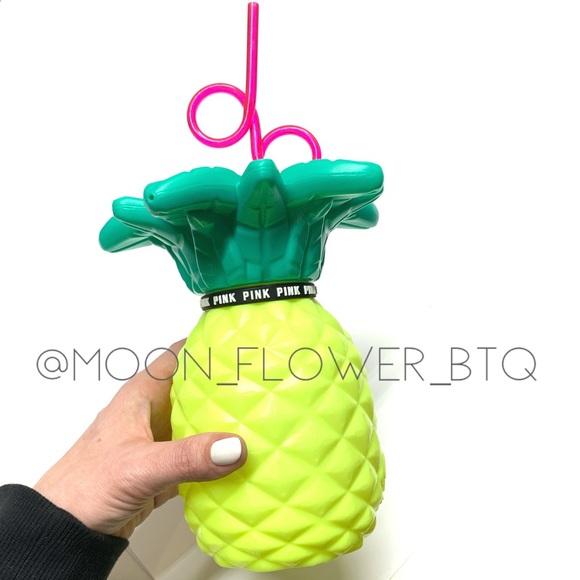 Victorias Secret PINK Limited Edition Pineapple Water Bottle - Picture 1 of 5